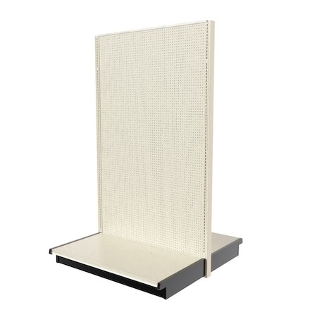 Lozier Gondola Double Sided Add-on, Platinum Off-White, 48W x 84H x 25D P485V-AD